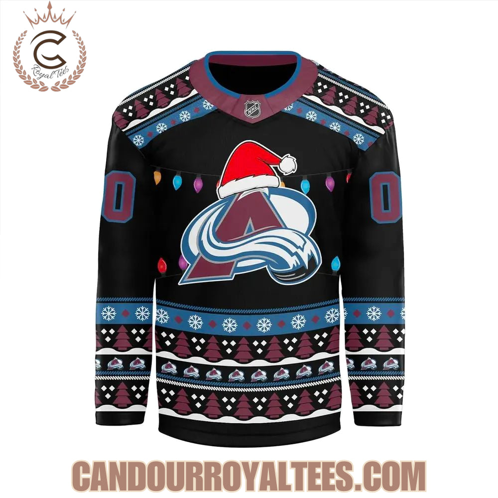 Colorado Avalanche 2025 Merry Christmas Jersey