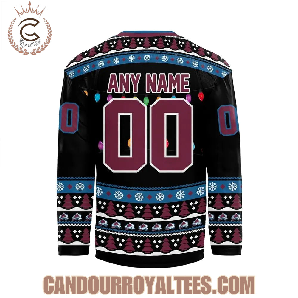 Colorado Avalanche 2025 Merry Christmas Jersey