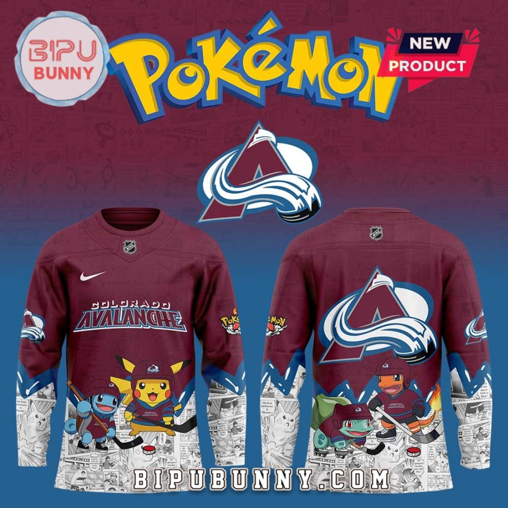 Colorado Avalanche X Pokémon Hockey Jersey