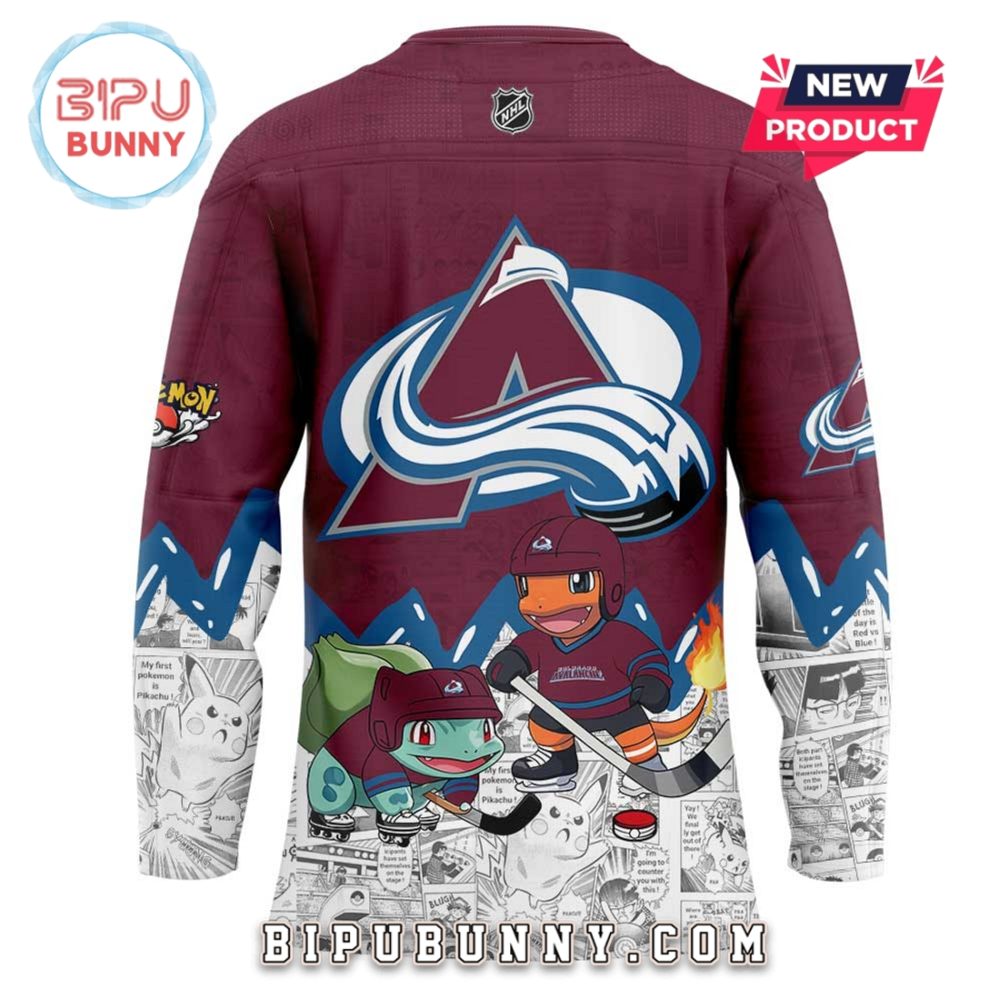 Colorado Avalanche X Pokémon Hockey Jersey