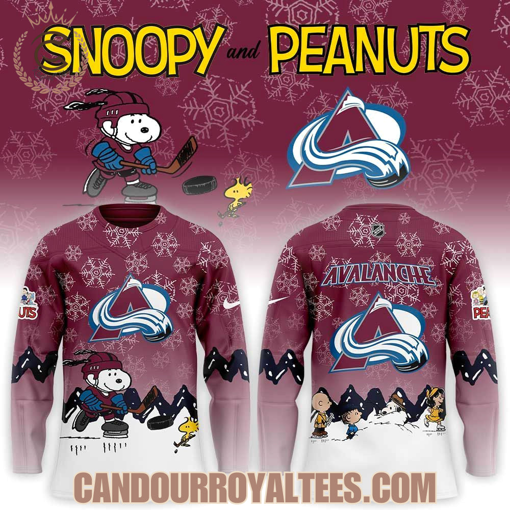 Colorado Avalanche X Snoopy And Peanuts Hockey Jersey