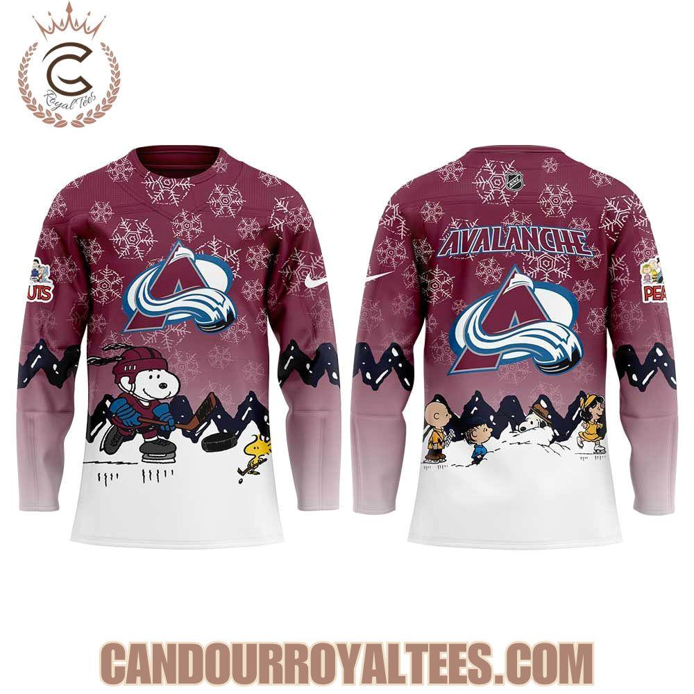 Colorado Avalanche X Snoopy And Peanuts Hockey Jersey