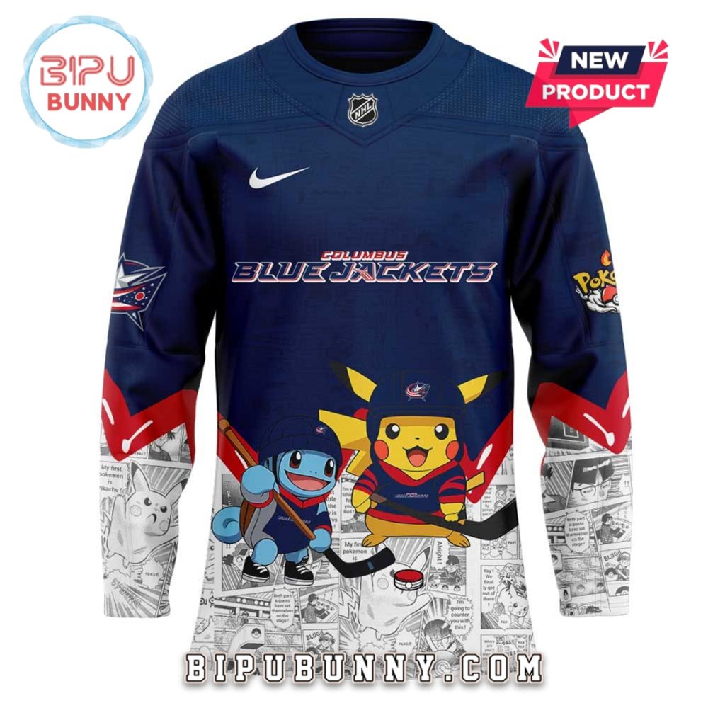 Columbus Blue Jackets X Pokémon Hockey Jersey