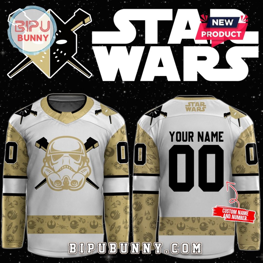 Custom Wheeling Nailers X Star Wars Night Hockey Jersey
