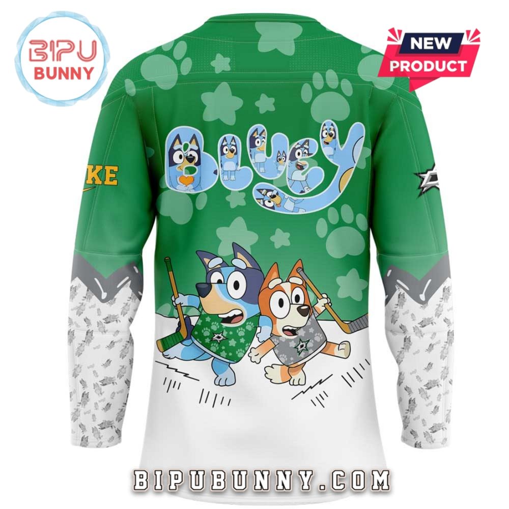 Dallas Stars Bluey And Bingo Hockey Jersey