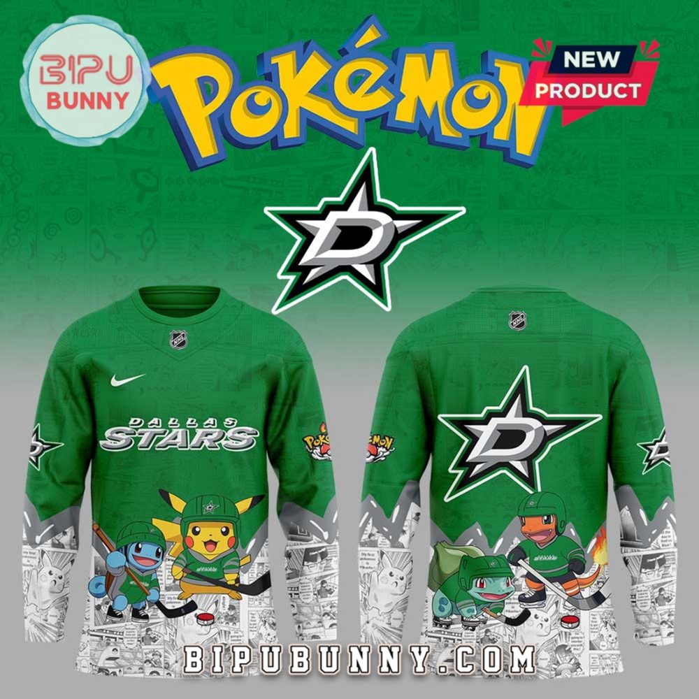 Dallas Stars X Pokémon 2025 Hockey Jersey