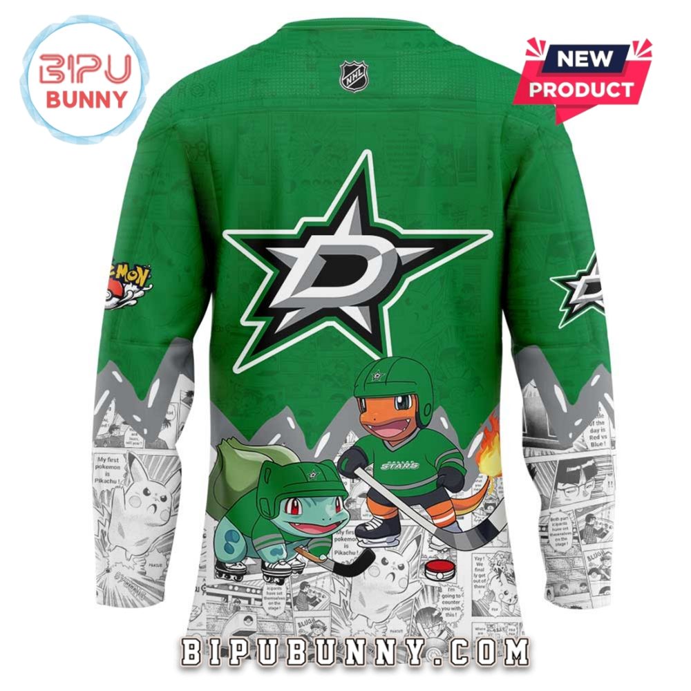 Dallas Stars X Pokémon 2025 Hockey Jersey