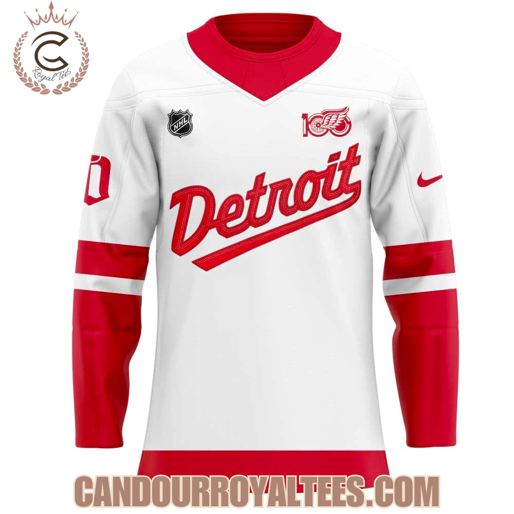 Detroit Red Wings Centennial Uniform Jersey