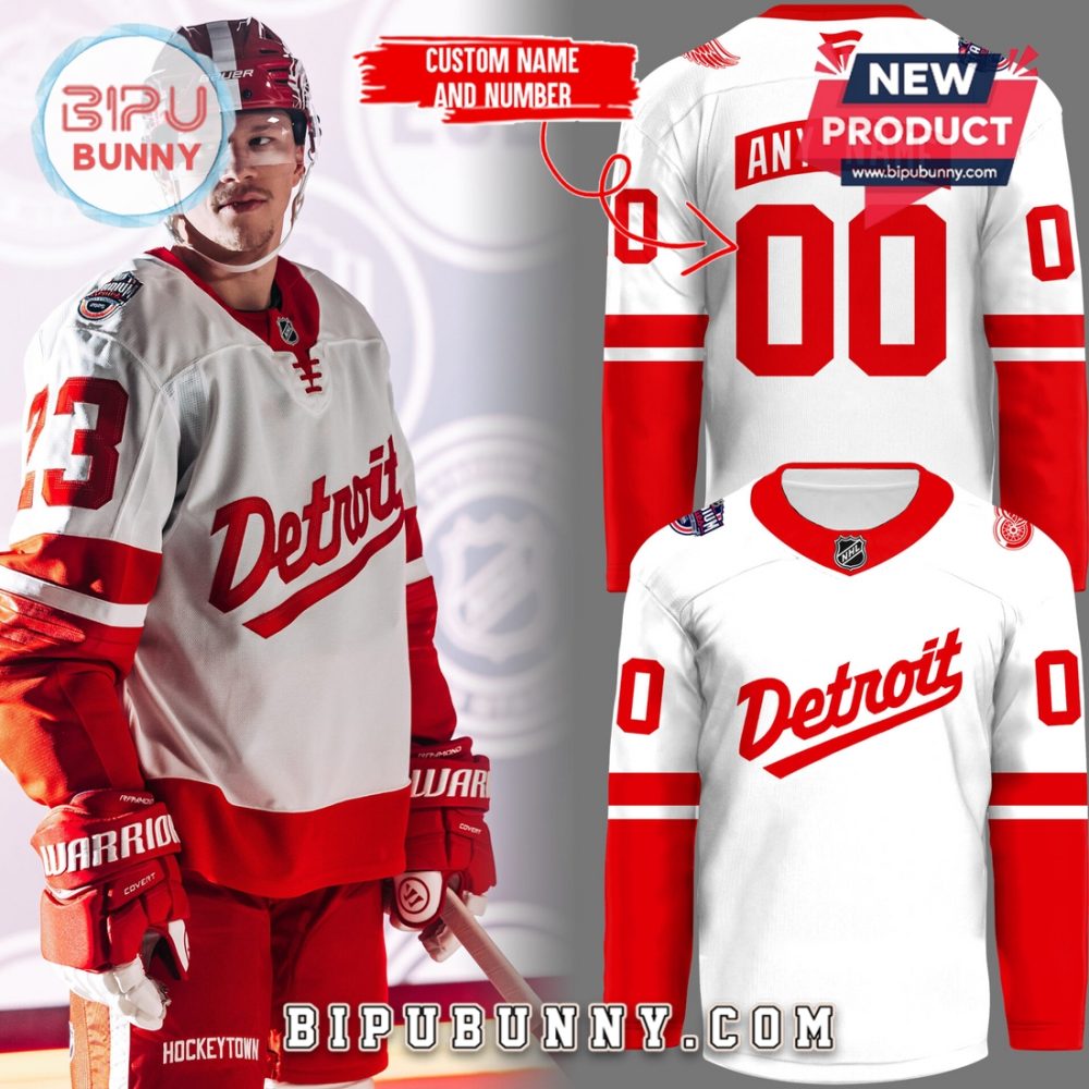 Detroit Red Wings Custom 2025 Stadium Series Hockey Jersey