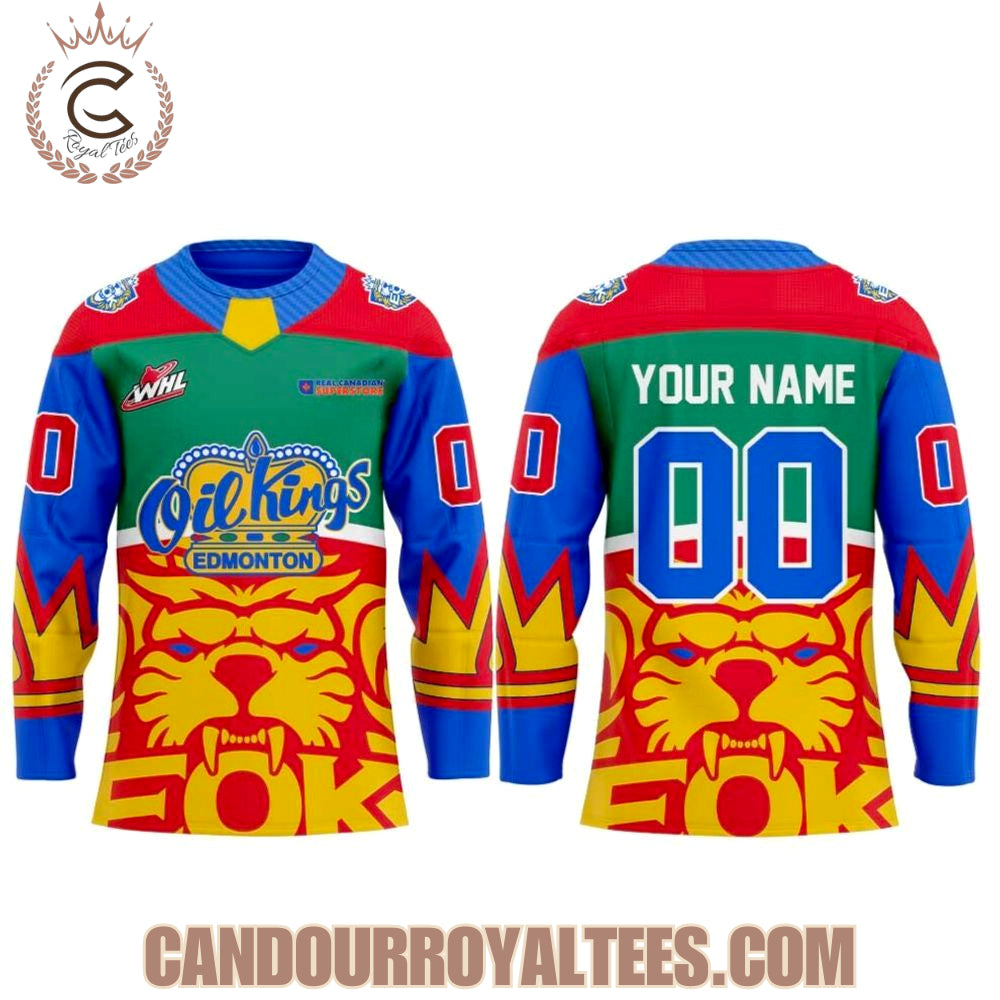 Edmonton Oil Kings Fan Designed 2026 Hockey Jersey