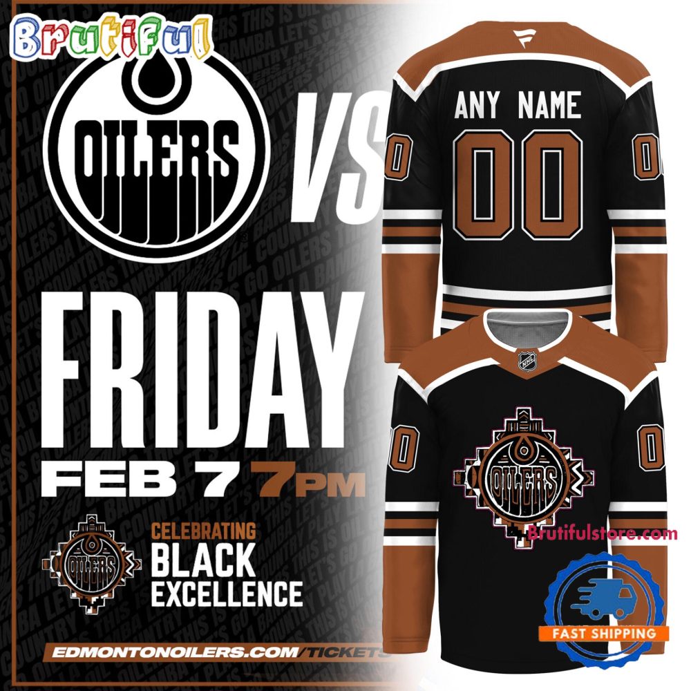 Edmonton Oilers Celebrating Black History Limited Edition Custom Hockey Jersey