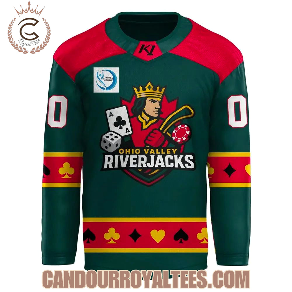 Evansville Thunderbolts Ohio Valley Riverjacks 2026 Hockey Jersey