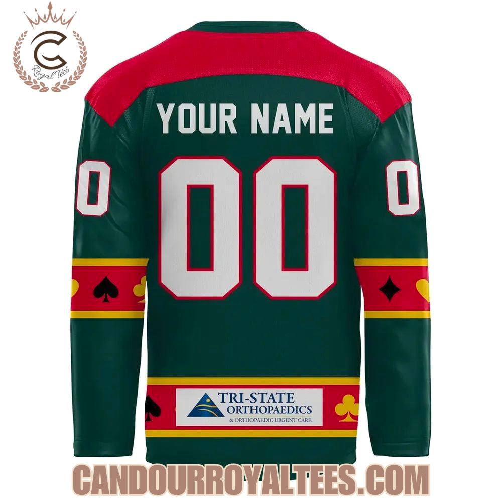 Evansville Thunderbolts Ohio Valley Riverjacks 2026 Hockey Jersey