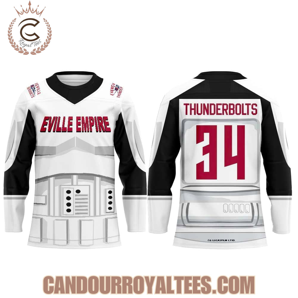 Evansville Thunderbolts Star Wars Night Hockey Jersey