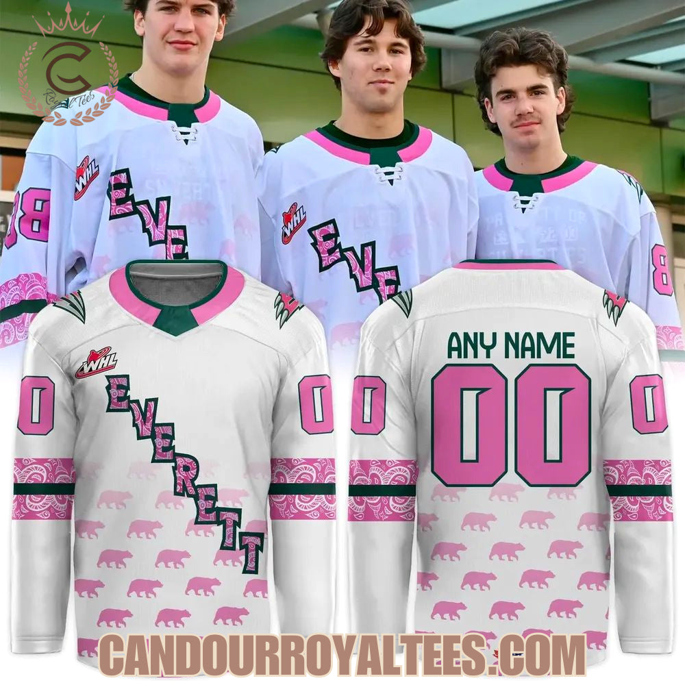 Everett Silvertips Cancer Specialty Jersey 2025