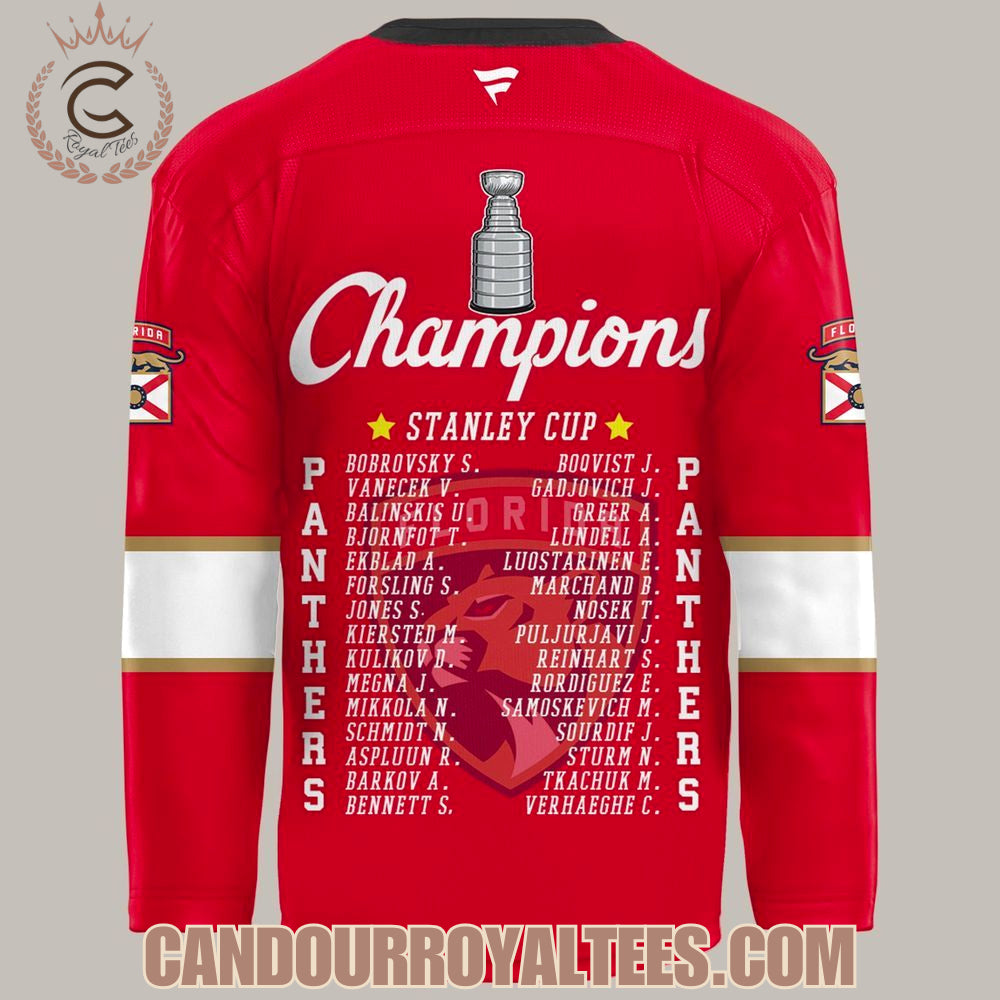 Florida Panthers Champion Nhl Stanley Cup 2025 Jersey