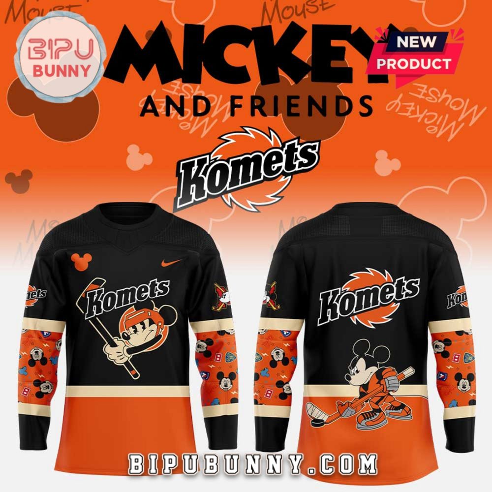 Fort Wayne Komets Mickey &amp;Amp; Friends Hockey Jersey