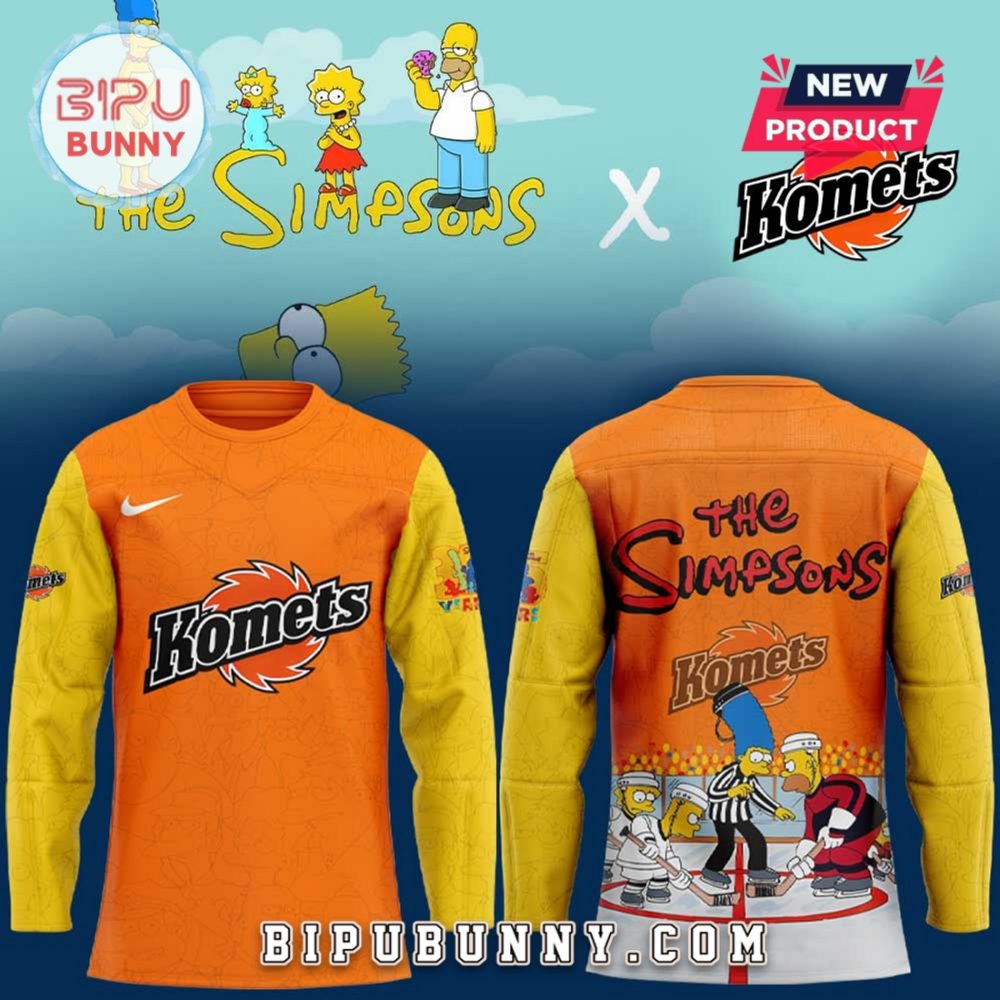 Fort Wayne Komets X 35Th The Simpsons Hockey Jersey