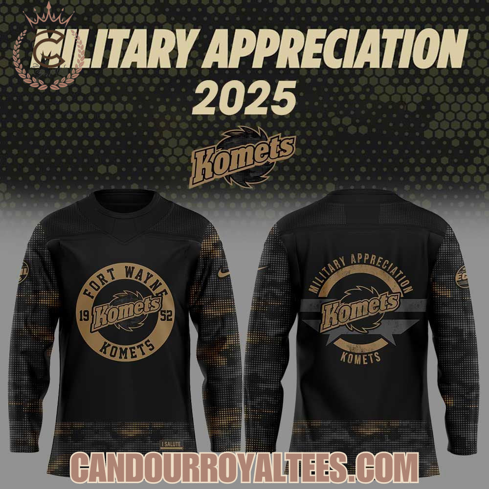 Fort Wayne Komets X Military Appreciation 2025 Jersey