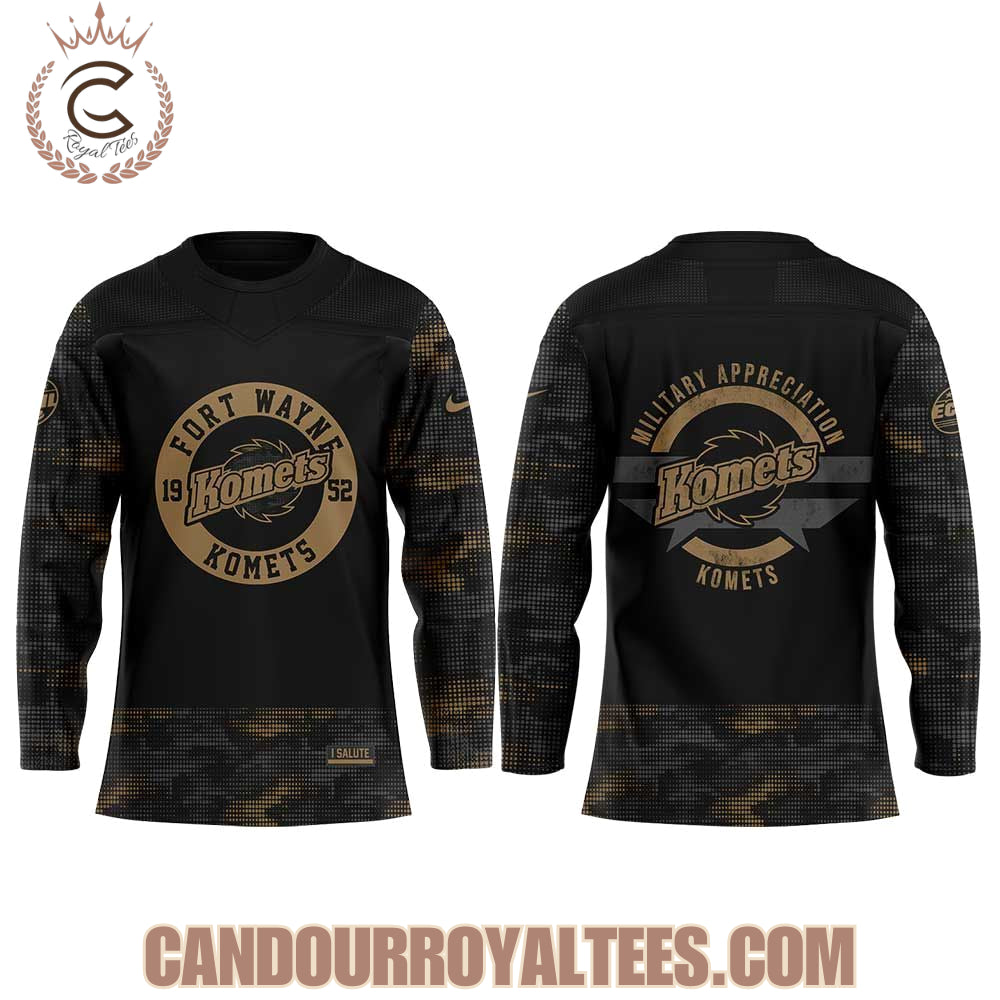 Fort Wayne Komets X Military Appreciation 2025 Jersey