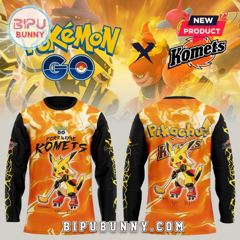 Fort Wayne Komets X Pokémon Go Hockey Jersey