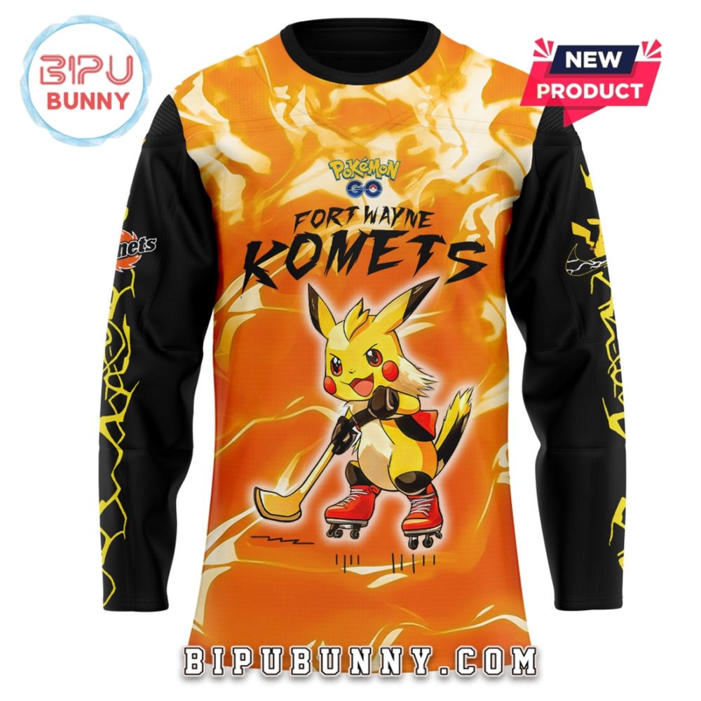 Fort Wayne Komets X Pokémon Go Hockey Jersey