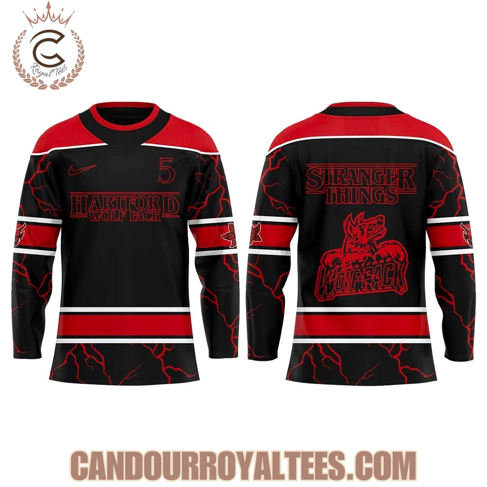Hartford Wolf Pack Stranger Things Hockey Jersey