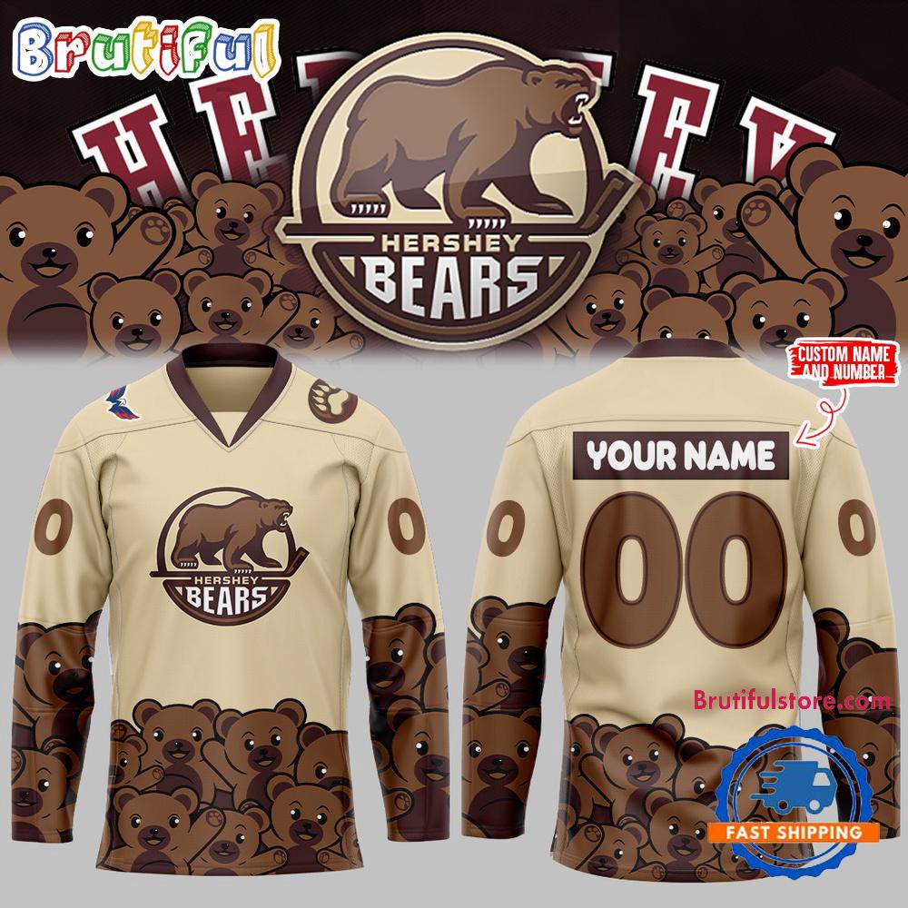 Hershey Bears 2024 NHL New Design Hockey Jersey