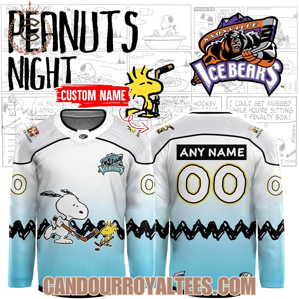 Ice Bears X Peanuts Night Custom Jersey