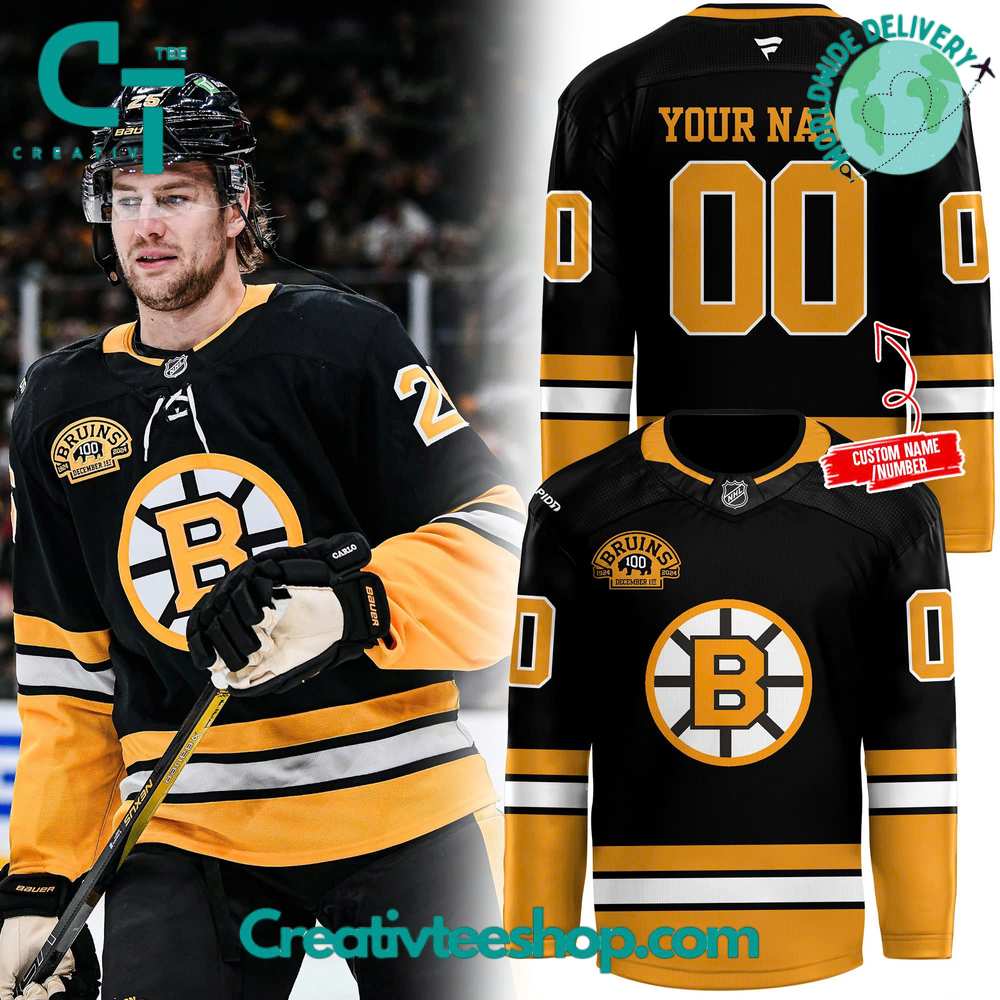 Boston Bruins X 100Th Birthday Throwback Style Limited Edition Hockey Jersey