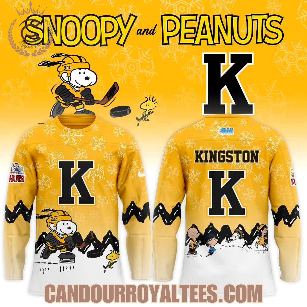 Kingston Frontenacs Snoopy And Peanuts Hockey Jersey