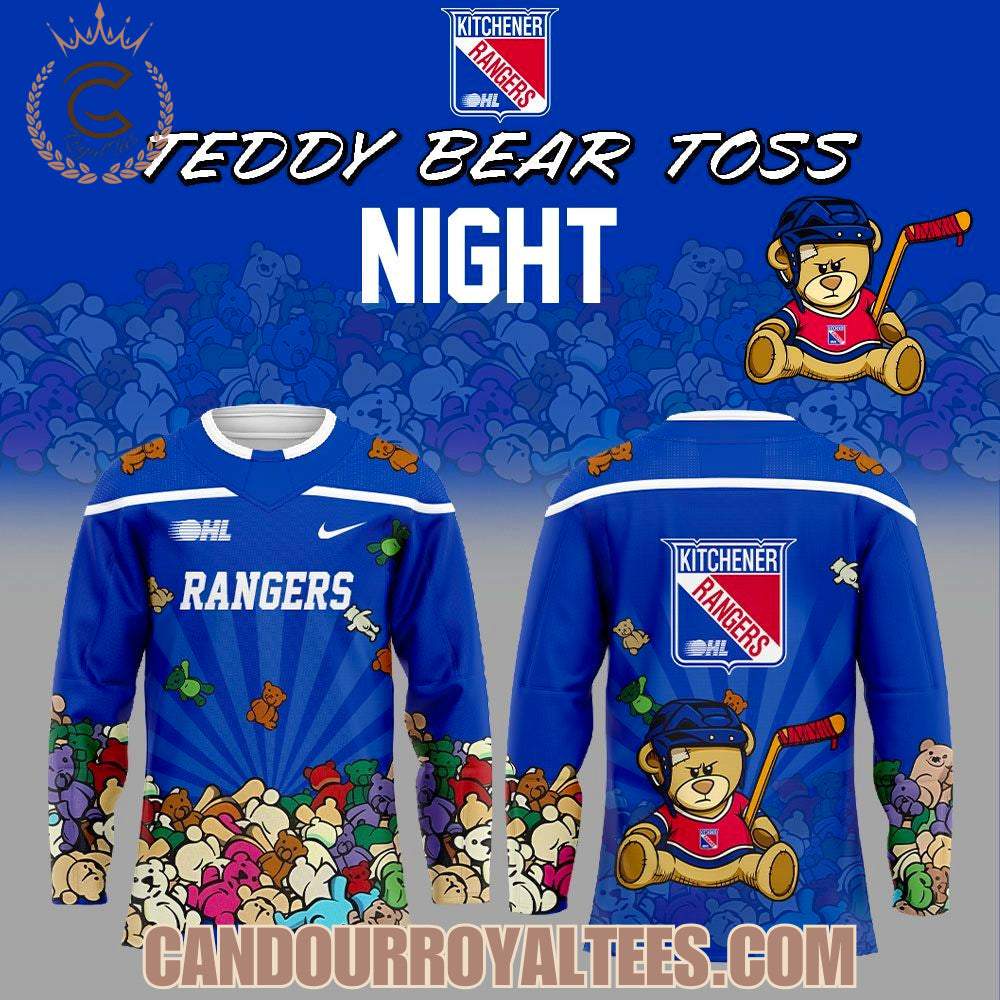 Kitchener Rangers Teddy Bear Toss Night Jersey