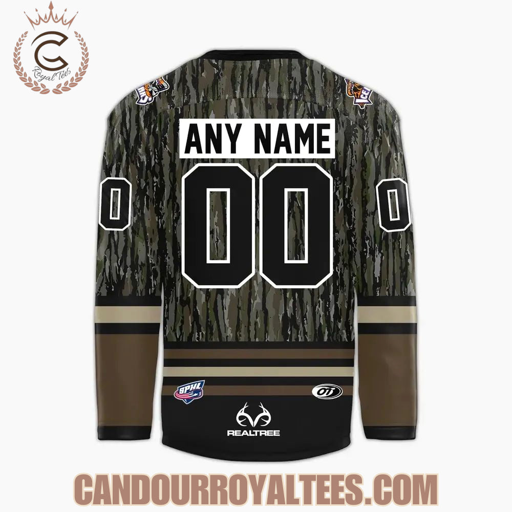 Knoxville Ice Bears Moonshiner Realtree Night Hockey Jersey