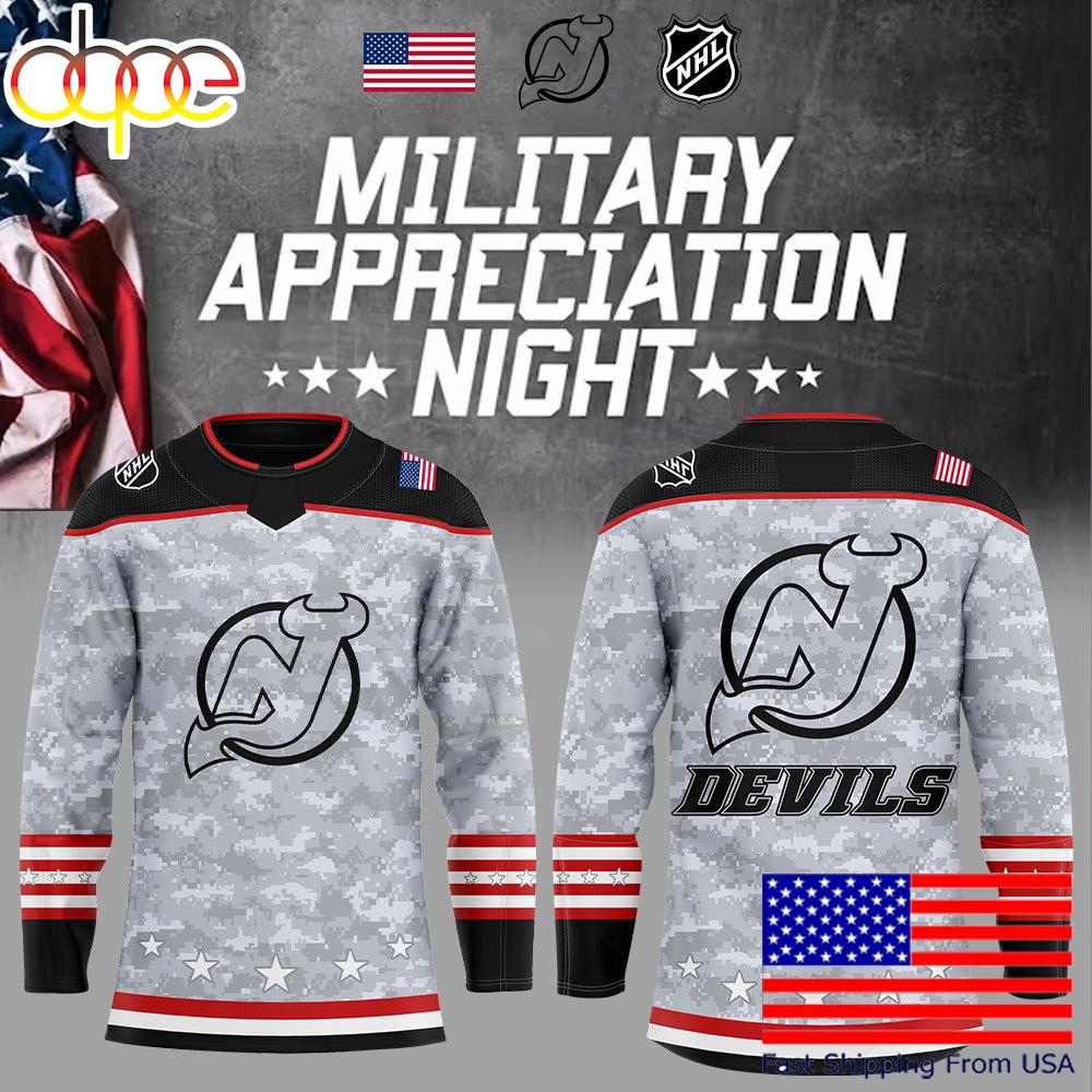 Limited Edition New Jersey Devils Military Appreciation Night Hockey Jersey