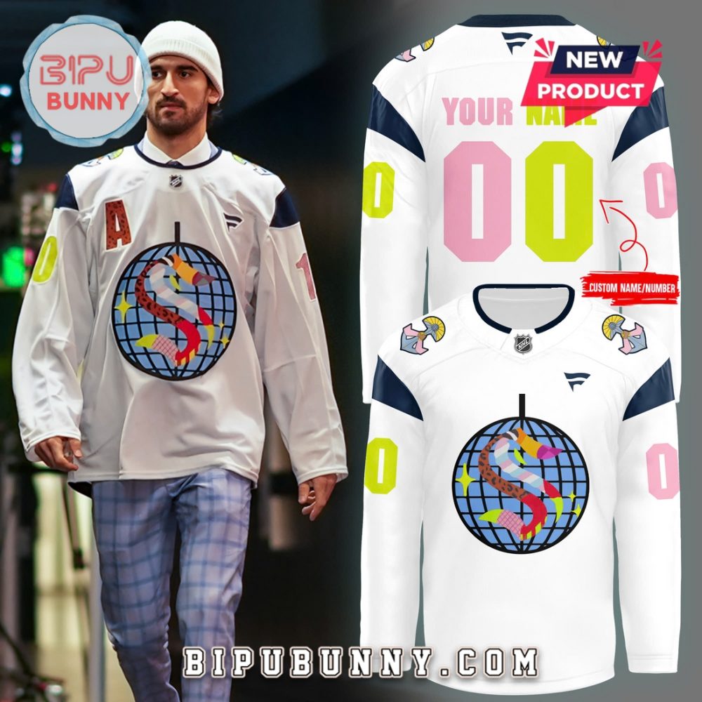 Limited Seattle Kraken X 2025 Pride Night White Hockey Jersey