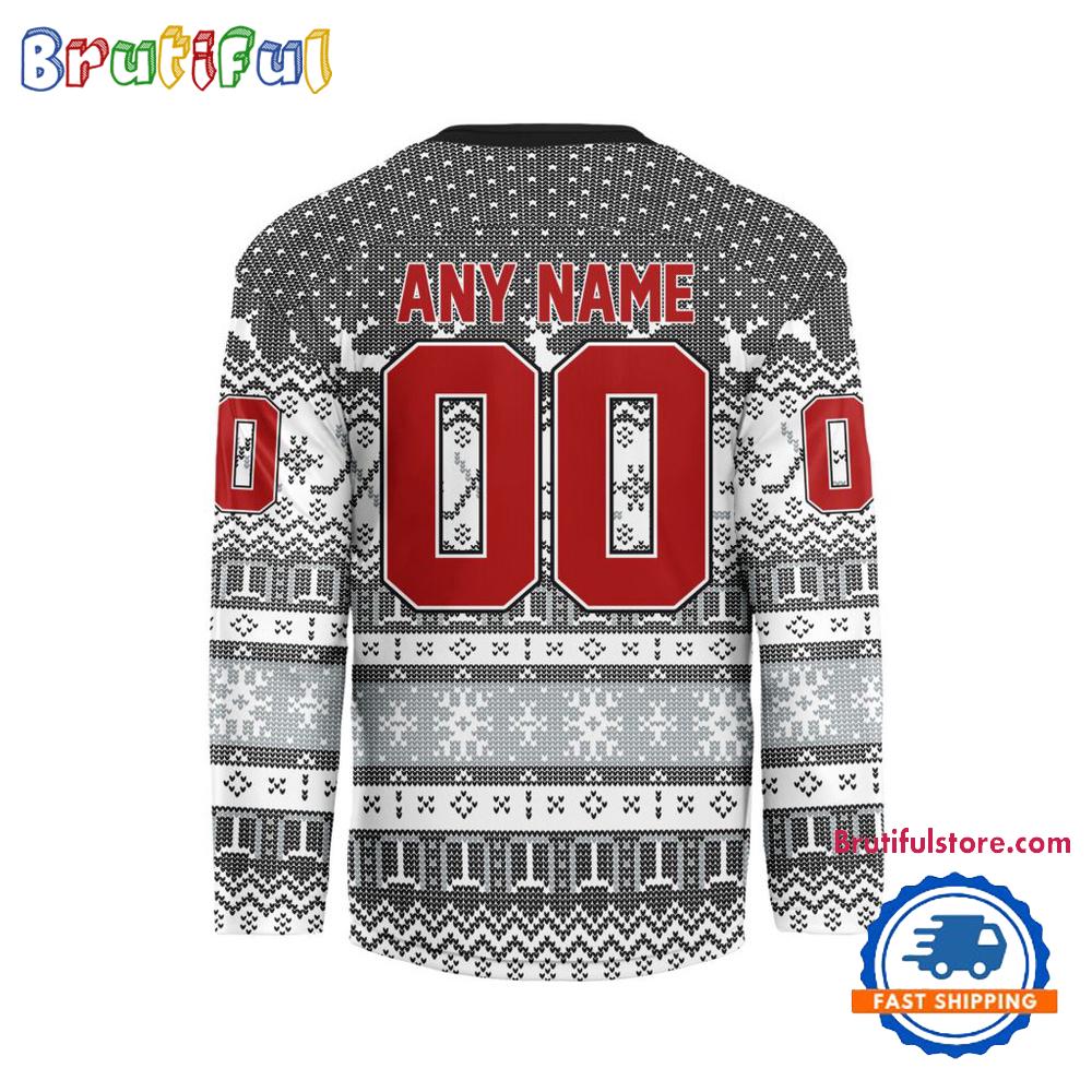 Los Angeles Kings 2025 Nhl Christmas Personalized Hockey Jersey Design
