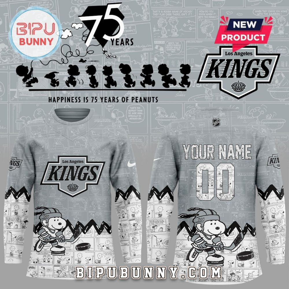 Los Angeles Kings 75Th Anniversary Of Peanuts Hockey Jersey