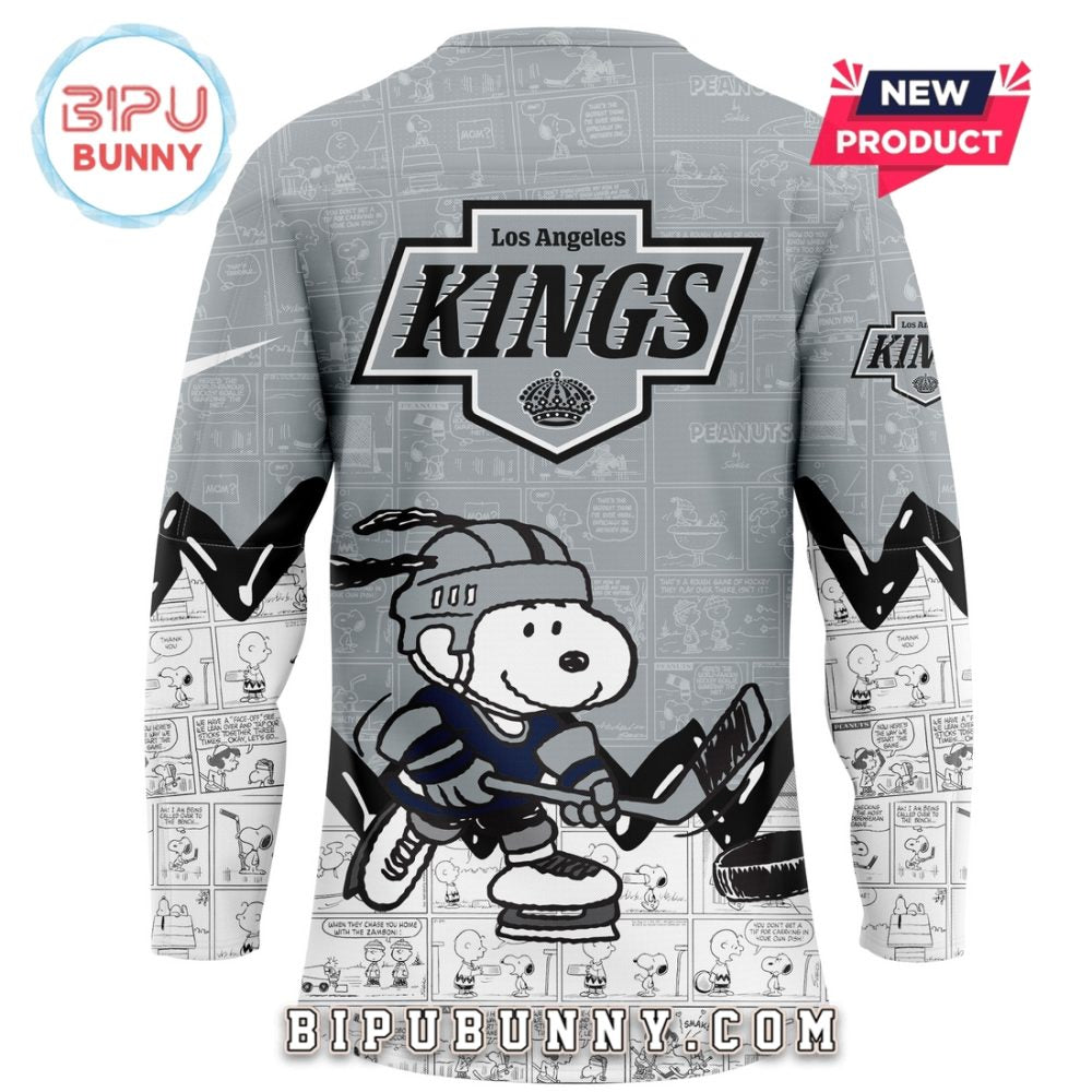 Los Angeles Kings Anniversary Of Peanuts Hockey Jersey