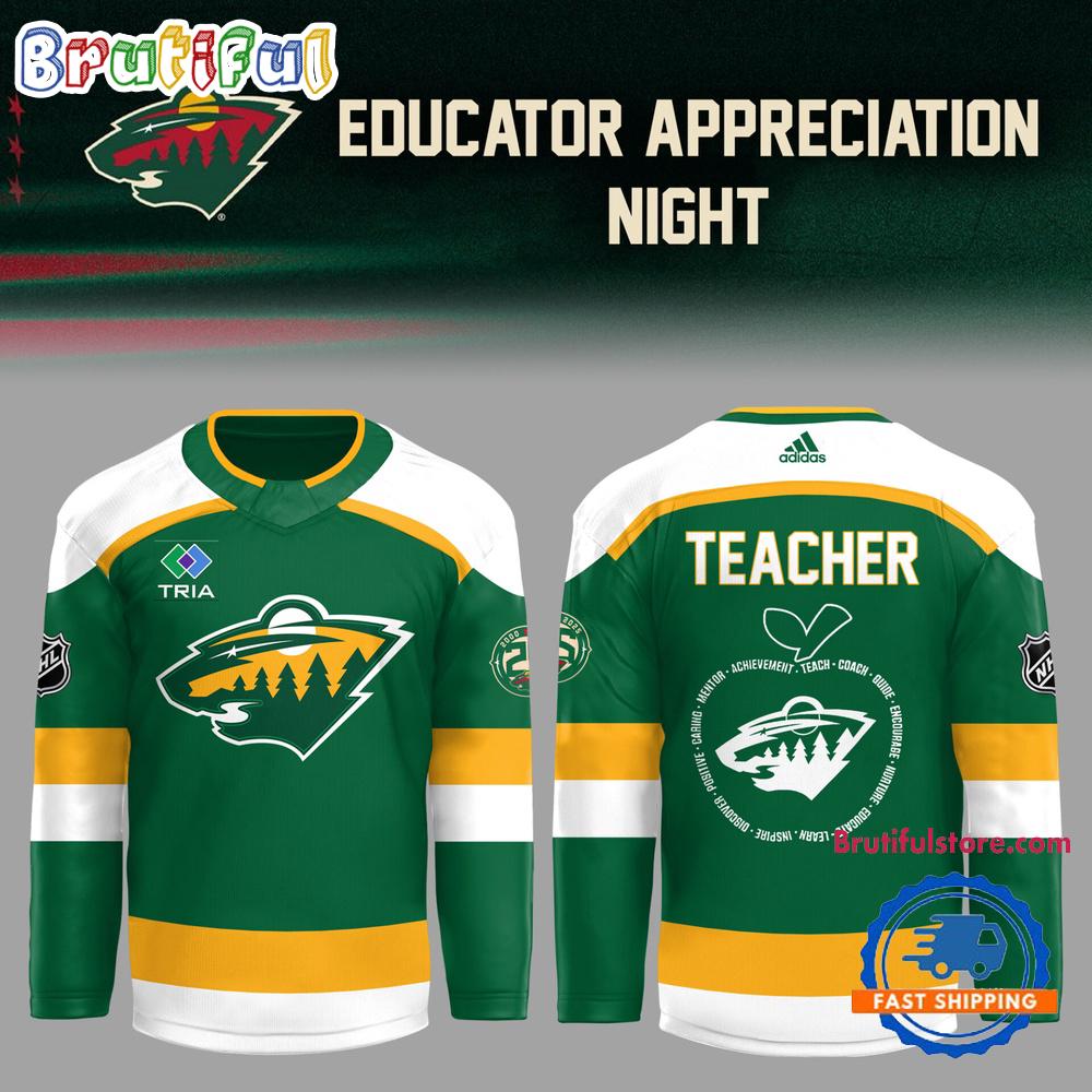 Minnesota Wild Educators Appreciation Night 2025 Hockey Jersey