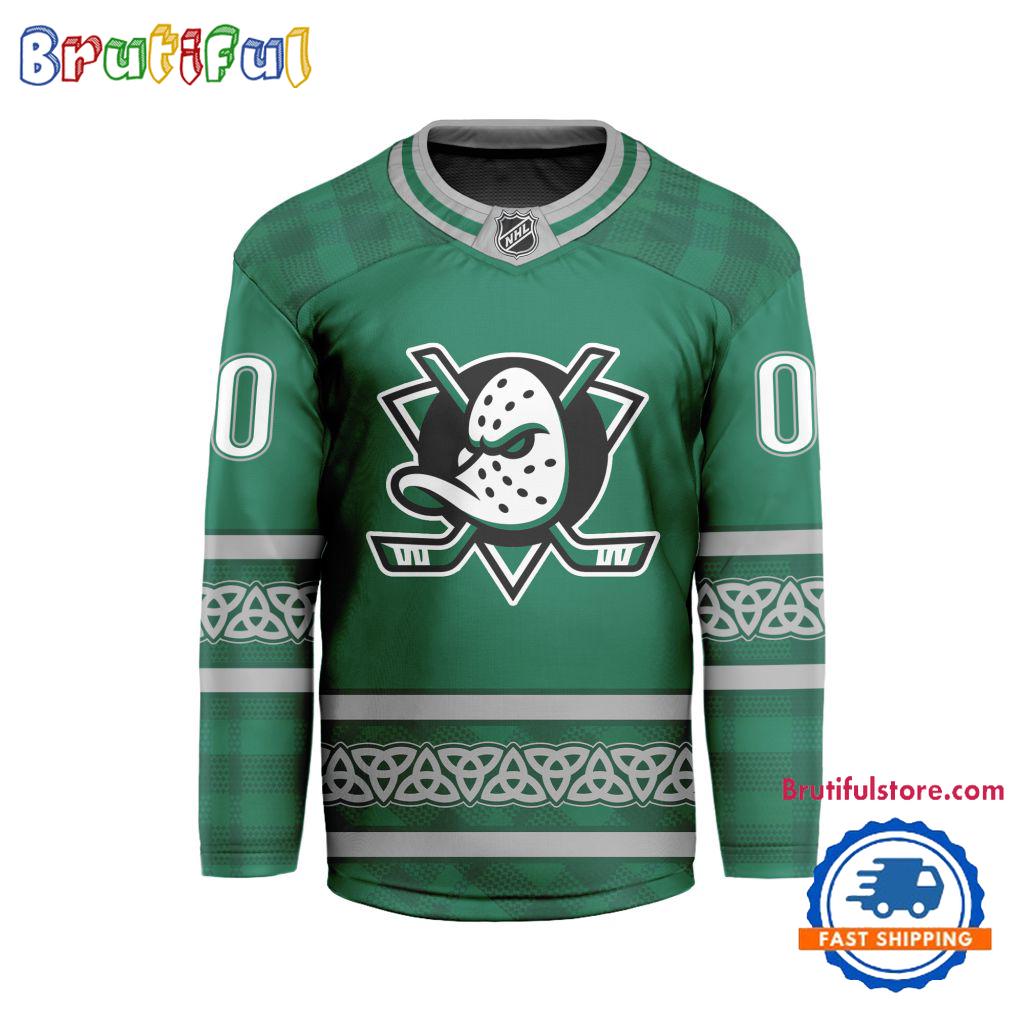 NHL Anaheim Ducks For St.Patrick's Day Limited New Hockey Jersey