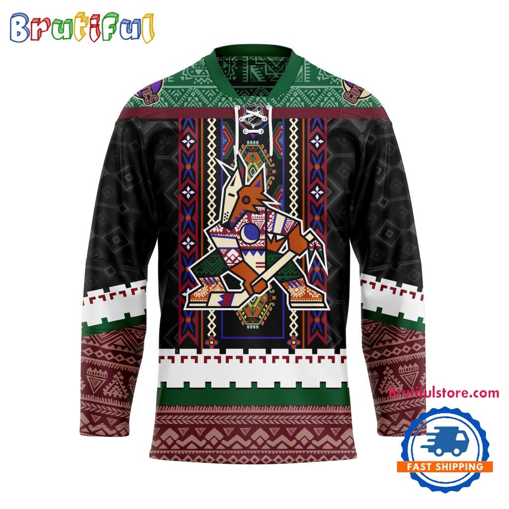 NHL Arizona Coyotes Personalized Native American Hockey Jersey
