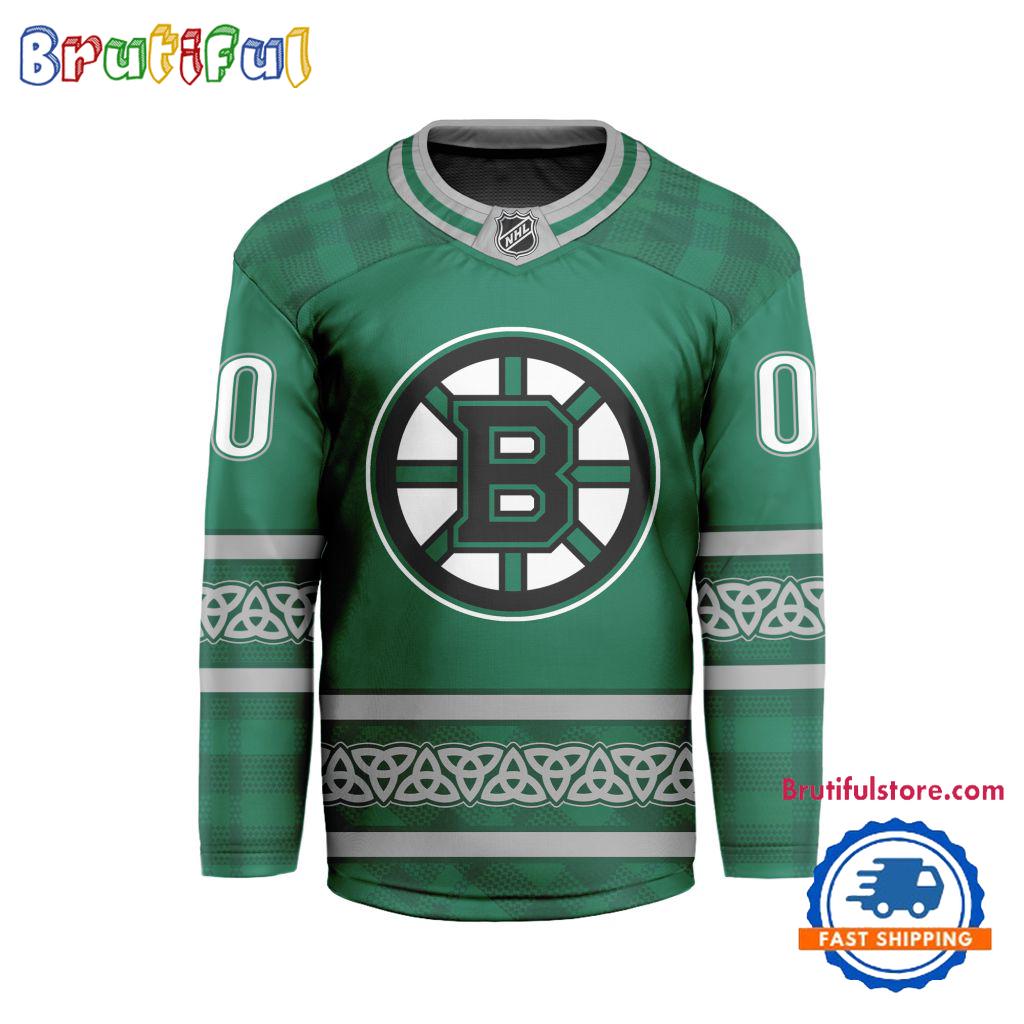 NHL Boston Bruins For St.Patrick's Day Limited New Hockey Jersey