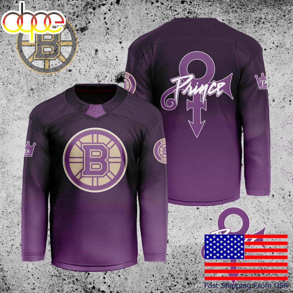 NHL Boston Bruins Prince Custom Hockey Jersey