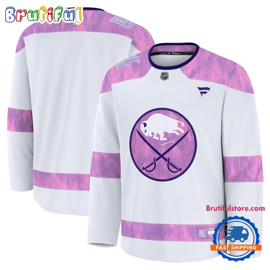 NHL Buffalo Sabres 2024 Hockey Fights Cancer Practice Jersey Shirt