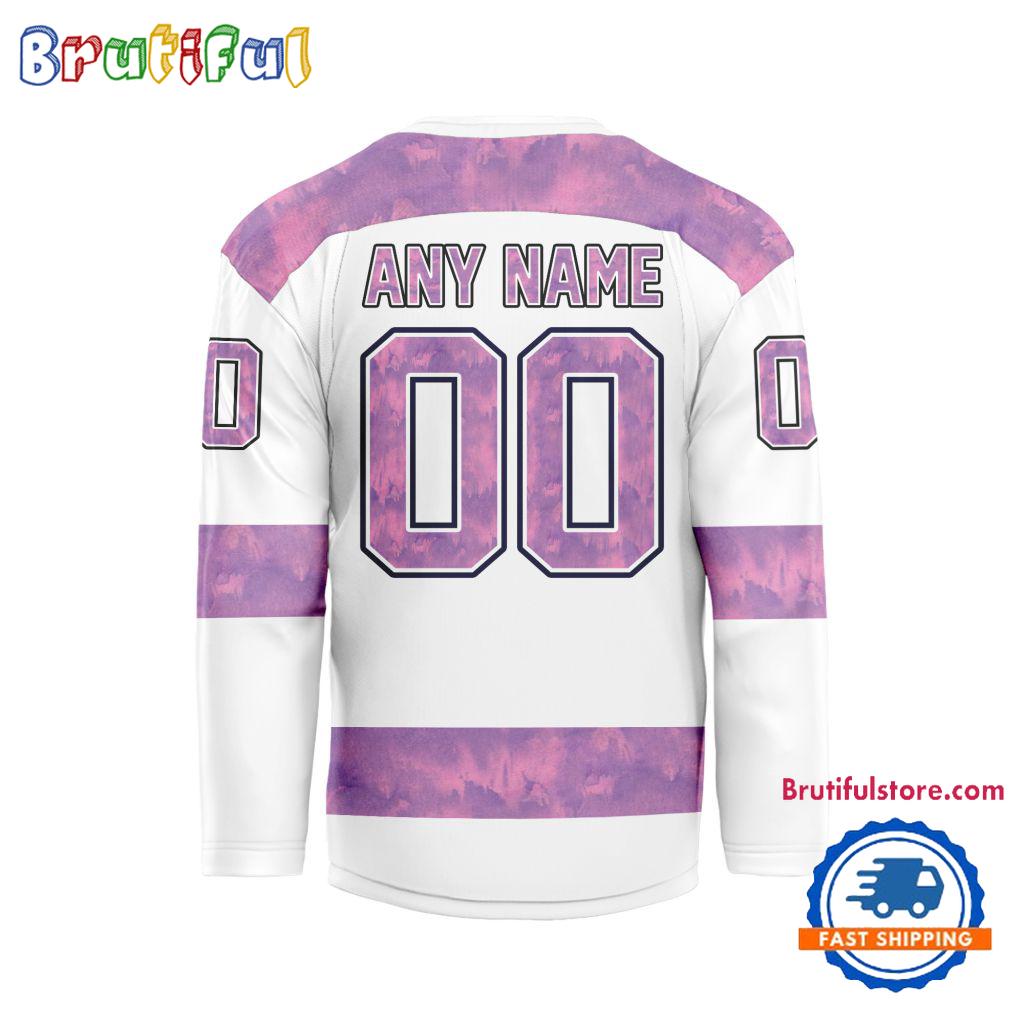 NHL Buffalo Sabres Personalized Hockey Fights Cancer Design Jersey