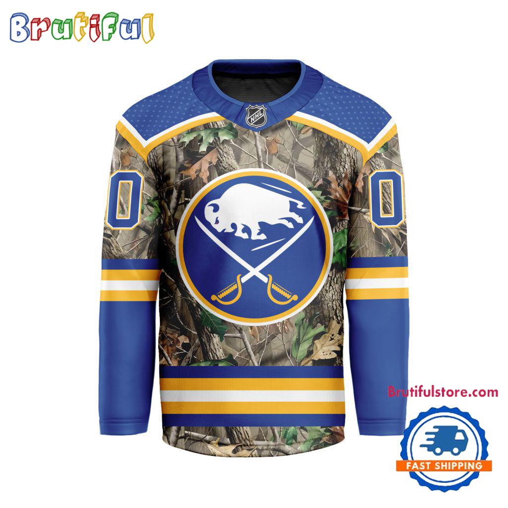 NHL Buffalo Sabres Special Realtree Camo Hunting Hockey Jersey