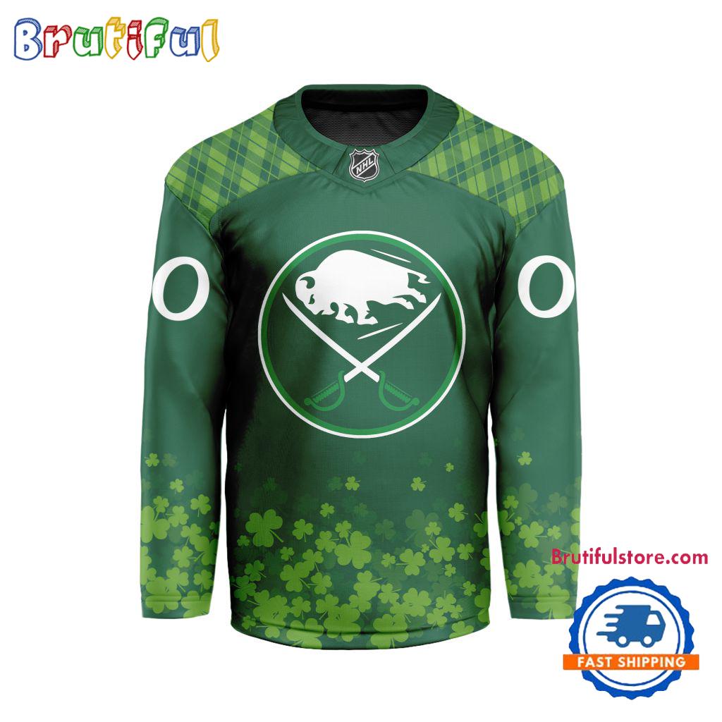 NHL Buffalo Sabres St.Patrick's Day New Design Hockey Jersey, NHL Patricks Day Jersey