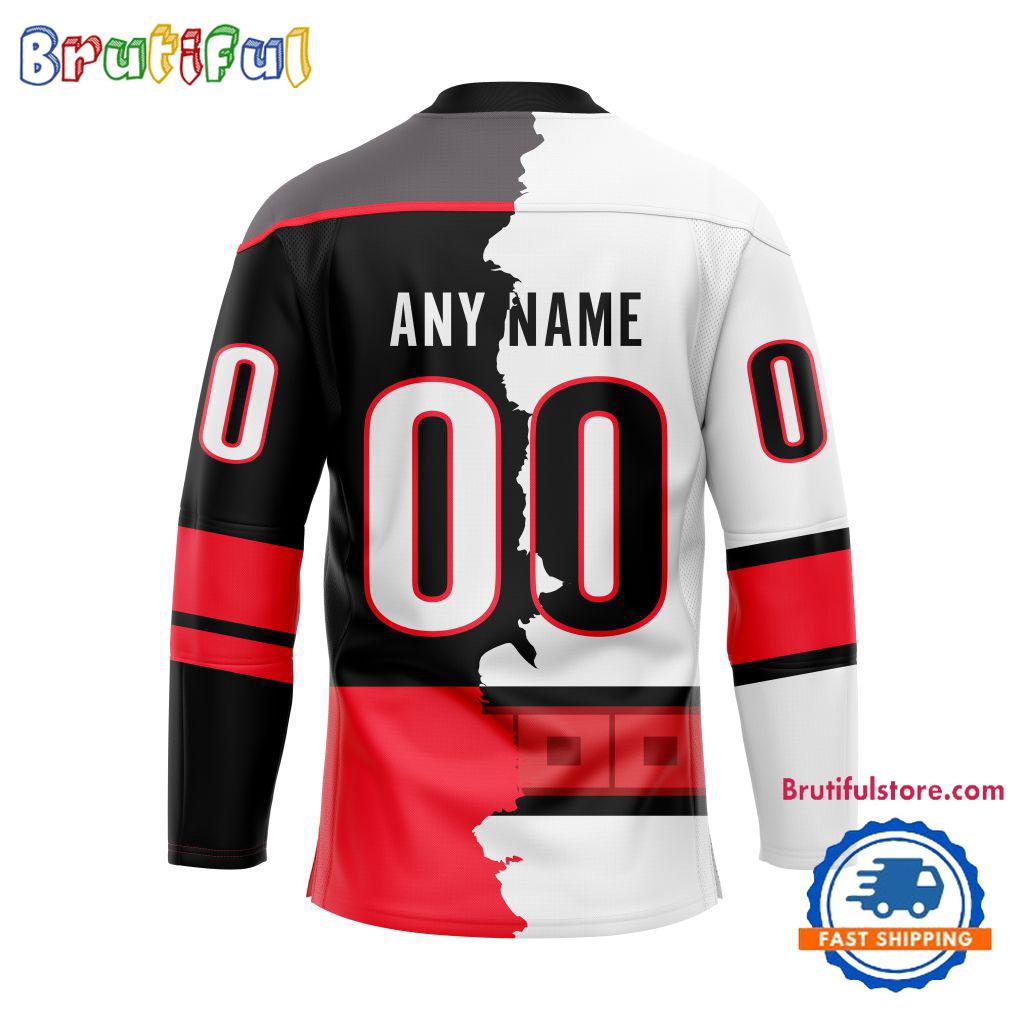 NHL Carolina Hurricanes Home Mix Away New Design Hockey Jersey