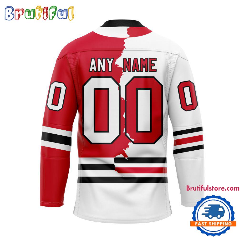 NHL Chicago Blackhawks Home Mix Away New Design Hockey Jersey