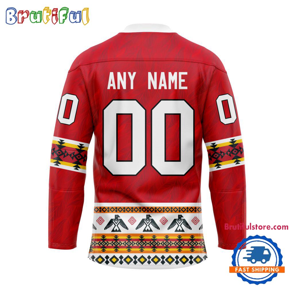 NHL Chicago Blackhawks Personalized Native American Hockey Jersey